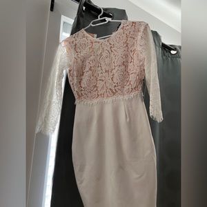 White cocktail dress